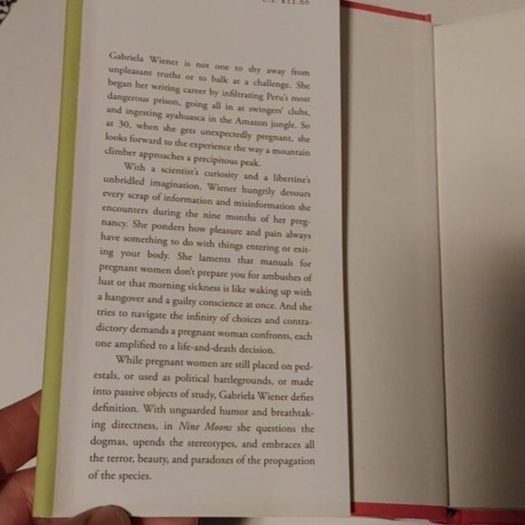 3/$13 Nine Moons adult non fiction book by Gabriela Wiener 2021 - Picture 3 of 6